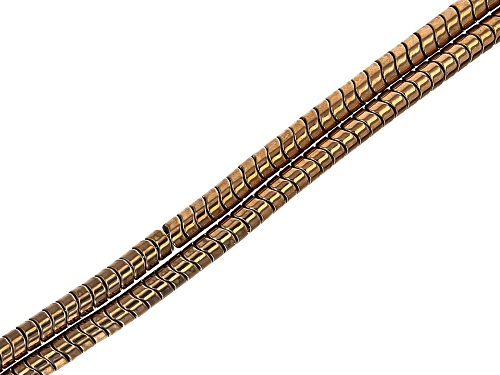 Pre-Owned Multi-Color Hematine in Assorted Shapes Bead Strand Set of 20 appx 15-16