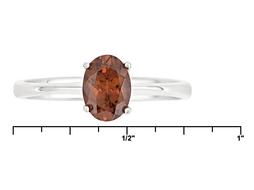 Pre-Owned .82ct Oval Color Shift Garnet Solitaire Sterling Silver Ring - Size 7