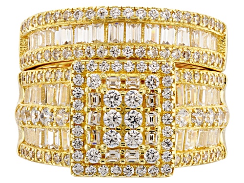 Pre-Owned Bella Luce ® 4.32ctw Eterno ™ Yellow Ring With Band (2.82ctw Dew) - Size 10