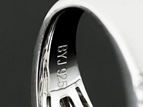 Pre-Owned Bella Luce ® Esotica ™ 7.97ctw Tanzanite & Diamond Simulants Rhodium Silver Ring - Size 9