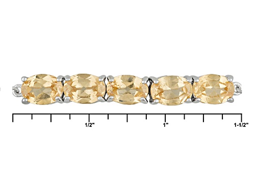 3.78ctw Oval Imperial Hessonite™ Sterling Silver Sliding Adjustable Bracelet - Size 7.25