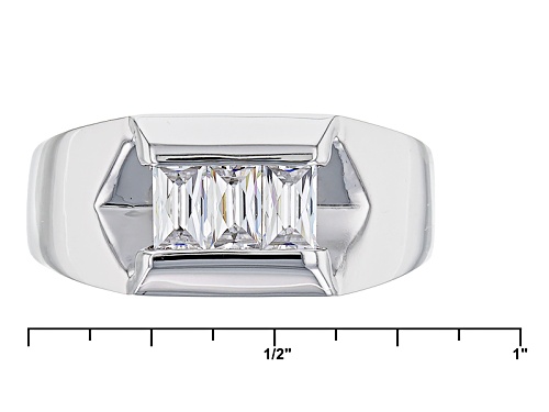 Tycoon For Bella Luce ® 1.47ctw Baguette Platineve® Gents Ring (.87ctw Dew) - Size 11