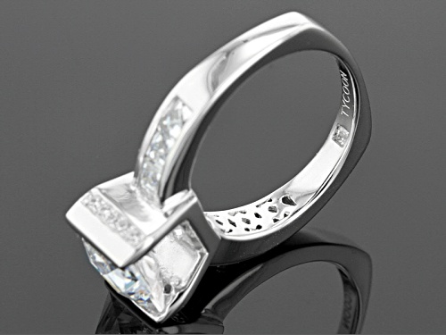 Tycoon For Bella Luce ® 7.07ctw Square And Round Platineve® Ring (4.90ctw Dew) - Size 8