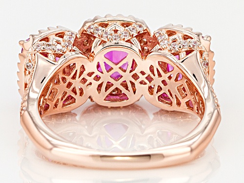 Tycoon For Bella Luce ® Lab Created Pink Sapphire/White Diamond Simulant Eterno ™ Rose Ring - Size 12