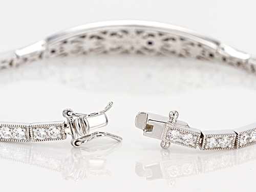 Vanna K ™ For Bella Luce ® 6.94ctw Tanzanite & Diamond Simulants Platineve® Bracelet - Size 8