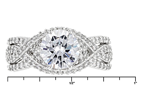 Vanna K ™ For Bella Luce ® 4.38ctw White Diamond Simulant Platineve® Ring (2.98ctw Dew) - Size 11