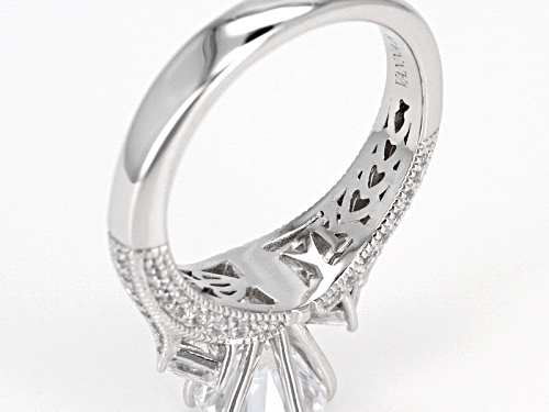 Vanna K ™ For Bella Luce ® 4.32CTW Diamond Simulant Platineve® Ring With Band - Size 8