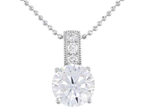 Vanna K™ For Bella Luce ® 9.09ctw White Diamond Simulant Platineve ® Pendant W/Chain & Earrings Set.
