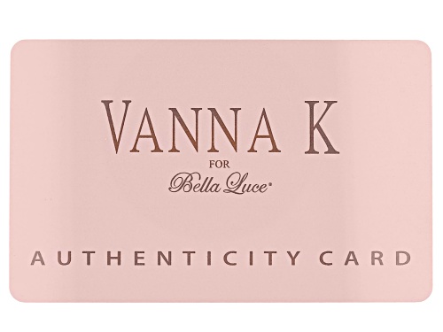 Vanna K ™ For Bella Luce ® 17.41ctw Asscher Cut White Diamond Simulant Eterno ™ Yellow Earrings