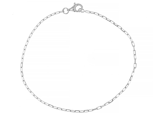 Sterling Silver 1.6mm Paperclip, 2mm Curb, & 3mm Mirror Link Bracelet Set of 3 - Size 8