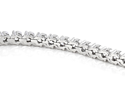 Bella Luce ® 6.12CTW White Diamond Simulant Rhodium Over Silver Adjustable Bracelet & Earrings Set