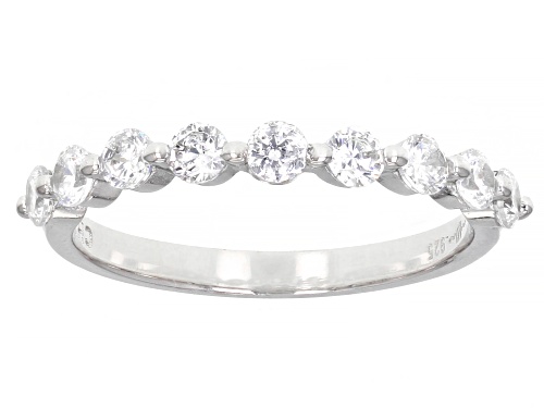 Bella Luce® 7.88ctw White Diamond Simulant Rhodium Over Sterling Silver Ring With Band(4.78ctw DEW) - Size 9