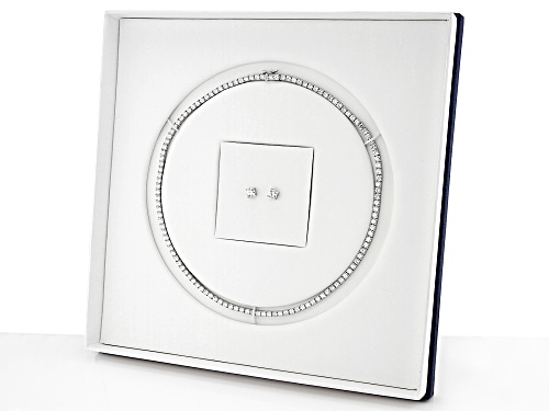Bella Luce® 26.00ctw Diamond Simulant Platinum Over Silver Necklace & Earring Anniversary Boxed Set