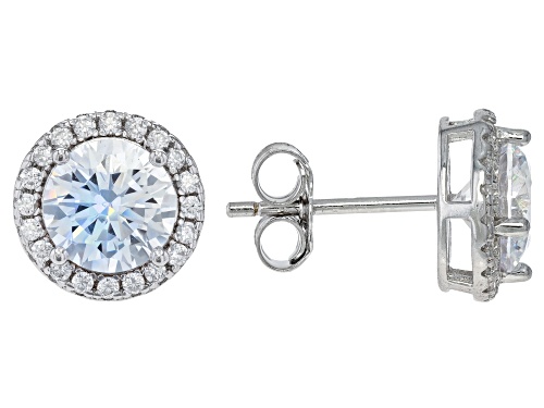 Bella Luce® 17.49ctw White Diamond Simulant Rhodium Over Silver Boxed Earring Set(10.60ctw DEW)