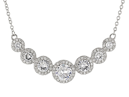 Bella Luce ® 8.55ctw White Diamond Simulant Rhodium Over Sterling Silver Jewelry Set (4.97ctw DEW)