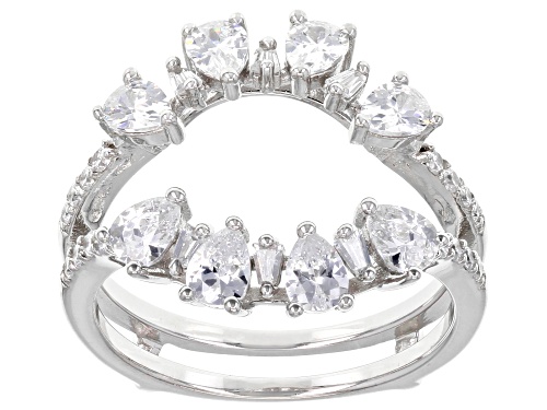 Bella Luce® 8.41ctw White Diamond Simulant Platinum Over Sterling Silver 2 Ring Set - Size 10