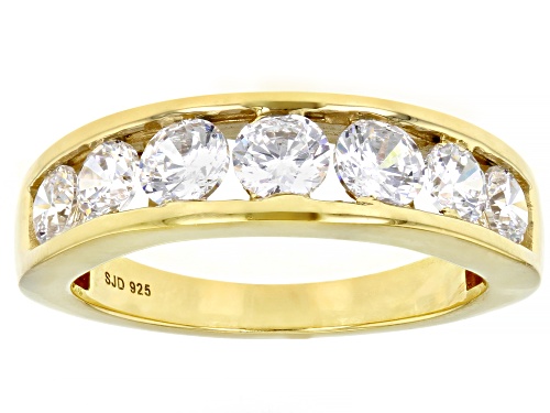 Bella Luce® 6.20ctw White Diamond Simulant Eterno™ Yellow Ring With Band(3.76ctw DEW) - Size 10