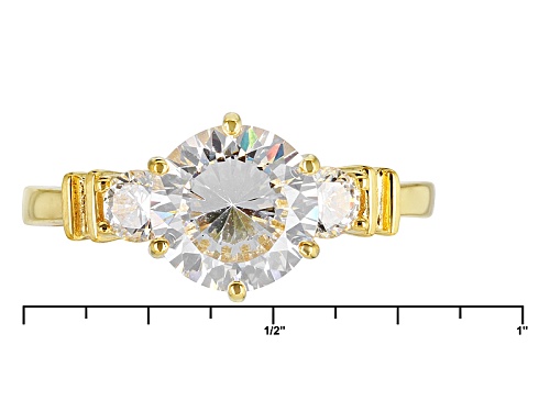 Bella Luce® Dillenium Cut 4.54ctw Diamond Simulant Eterno ™ Yellow Ring With Band(2.82ctw Dew) - Size 9