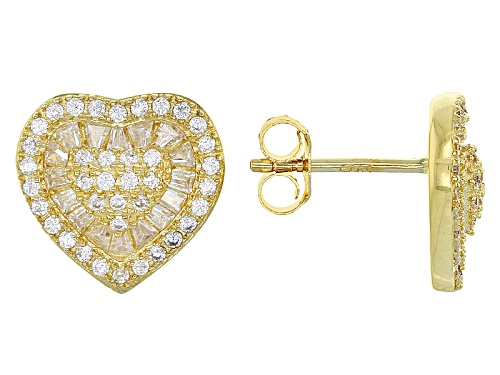Bella Luce ® 4.26ctw Eterno ™ Yellow Heart Pendant With Chain, Earrings, And Ring (3.35ctw Dew)
