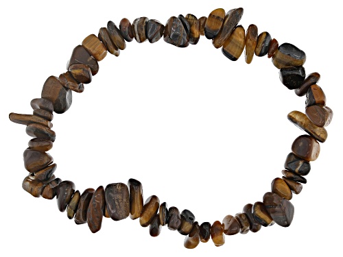 Free-Form Multi-Color Assorted Gemstone Set of 10 Chip Stretch Bracelets