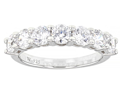 Charles Winston For Bella Luce® 8.93ctw Rhodium Over Silver 7 Stone Anniversary Ring Set - Size 10