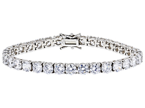 Bella Luce ® 76.69ctw White Diamond Simulant Rhodium Over Silver Jewelry Set
