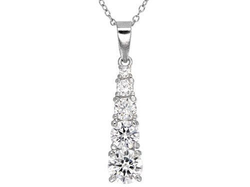 Bella Luce® 27.70ctw Round Rhodium Over Silver Earrings, Pendant & Chain, Bracelet & Ring