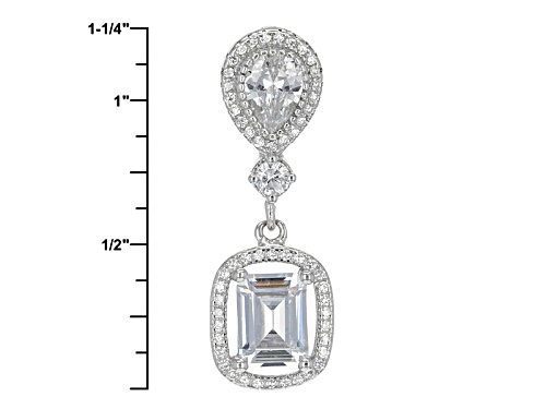 Bella Luce ® 10.80ctw Rhodium Over Sterling Silver Earrings And Pendant With Chain
