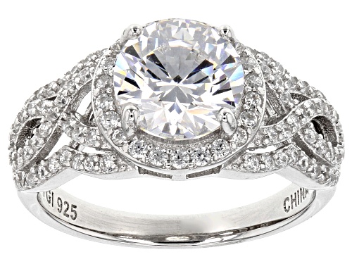 Bella Luce® 11.29ctw Rhodium Over Sterling Silver Ring and Earrings