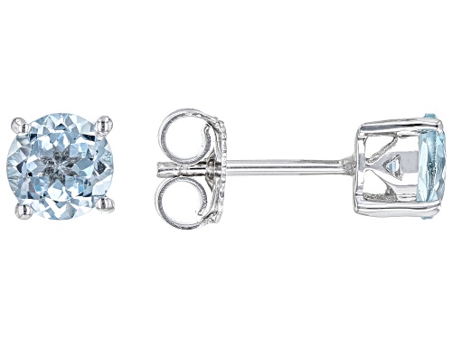 3.40ctw Round Glacier Topaz™ Rhodium Over Sterling Silver Jewelry Set