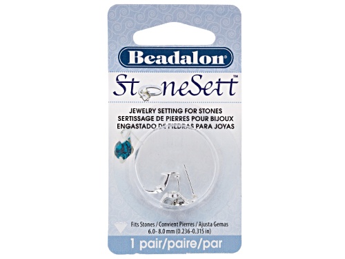 Stonesett Assorted Earrings Kit Incl Silver Tone Teardrop, Bow, Swirls, Crown And Hearts Shapes