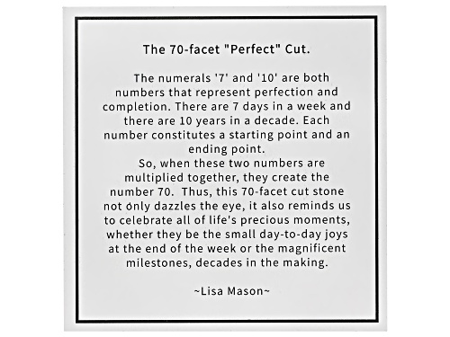 Lisa Mason For Bella Luce® 5.79ctw White Diamond Simulant Platinum Over Silver Perfect Cut Ring Set - Size 8