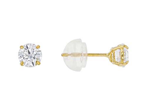 Bella Luce Luxe ™ 6.15ctw Cubic Zirconia 14k Yellow Gold Stud Earrings- Set/3