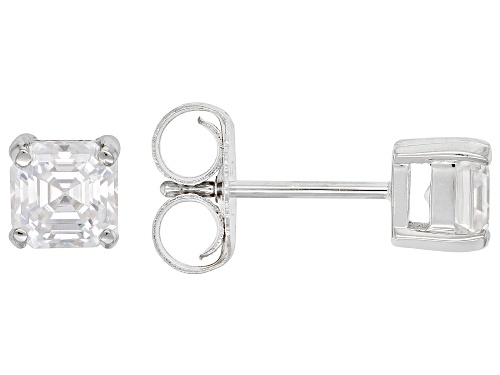 MOISSANITE FIRE® 2.40CTW DEW ASSCHER CUT PLATINEVE® RING & EARRINGS & PENDANT WITH CHAIN SET