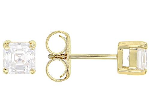 MOISSANITE FIRE® 2.40CTW DEW 14K YELLOW GOLD OVER SILVER RING, EARRINGS, PENDANT, & CHAIN SET