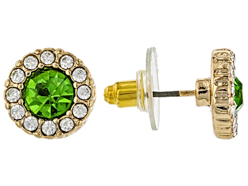 Off Park® Collection, Multi-Color Crystal Halo Earring Stud Set of 5