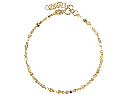 Pre-Owned 18k Yellow Gold Over Sterling Silver Bracelets Set of 3 - Size 7