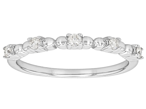 Pre-Owned MOISSANITE FIRE® 0.95CTW DEW ROUND BRILLIANT PLATINEVE® SET OF  TWO RINGS - Size 6