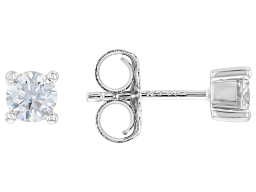Pre-Owned MOISSANITE FIRE® 2.10CTW DEW ROUND  PLATINEVE® STUD AND HOOP EARRINGS WITH NECKLACE JEWELR