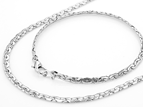 Pre-Owned Off Park ® Collection, Silver Tone 7 Necklaces and 7 Bracelets Jewelry Roll Chain Set
