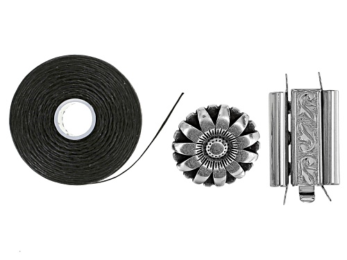 Pre-Owned Bracelet Making Kit In Heart Flowers - Makes Wrap, Clasp, And Stretch Style