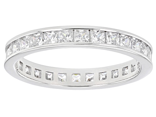 Pre-Owned Bella Luce ® 6.80ctw Rhodium Over Sterling Silver Eternity Band Rings- Set of 5 - Size 9