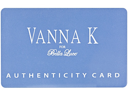 Pre-Owned Vanna K™For Bella Luce®Lab Created Sapphire/Diamond Simulant Platineve®/Gunmetal Color Rin - Size 10