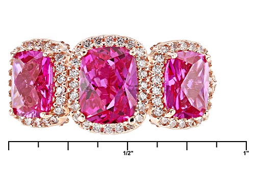 Tycoon For Bella Luce ® Lab Created Pink Sapphire/White Diamond Simulant Eterno ™ Rose Ring - Size 11