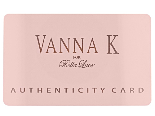 Vanna K ™ For Bella Luce ® 10.32ctw Tanzanite Simulant & Diamond Simulant Platineve® Ring - Size 5