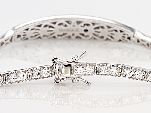 Vanna K ™ For Bella Luce ® 6.94ctw Tanzanite & Diamond Simulants Platineve® Bracelet - Size 8
