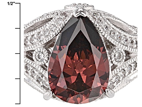Vanna K ™ For Bella Luce ® 5.42ctw Blush Zircon And White Diamond Simulants Platineve® Ring - Size 7