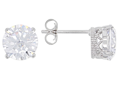 Vanna K™ For Bella Luce ® 9.09ctw White Diamond Simulant Platineve ® Pendant W/Chain & Earrings Set.