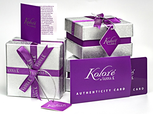 Kolore By Vanna K™8.49ctw Bella Luce ® Lavender & White Diamond Simulants Eterno™ Rose Ring - Size 8