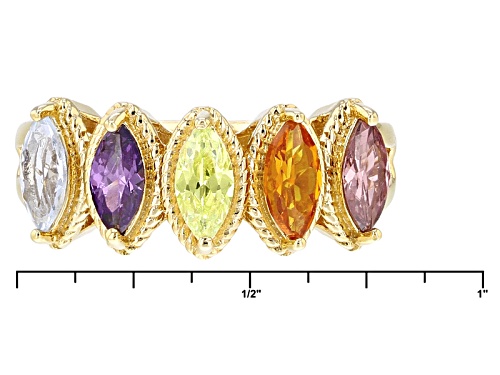Kolore By Vanna K ™ 1.52ctw Multicolor Gem Simulants Eterno ™ Yellow Ring - Size 5
